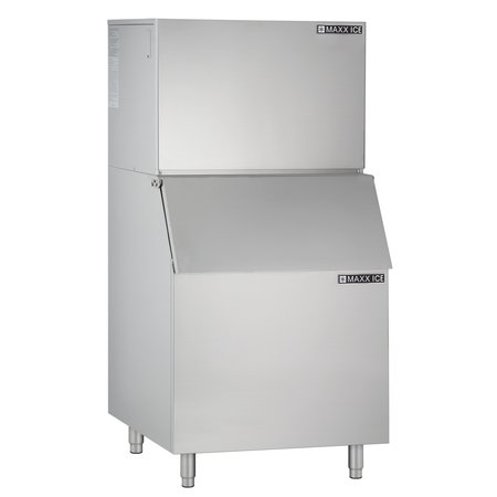 MAXX ICE Modular Ice Machine, 30 in.W, 460 lbs, Full Dice Ice Cubes, 30 in.W, 400 lbs, Stainless Steel MIM452B